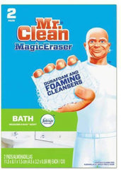 Mr. Clean PAG27141 Magic Eraser Bathroom Scrubber 2 per Box, White