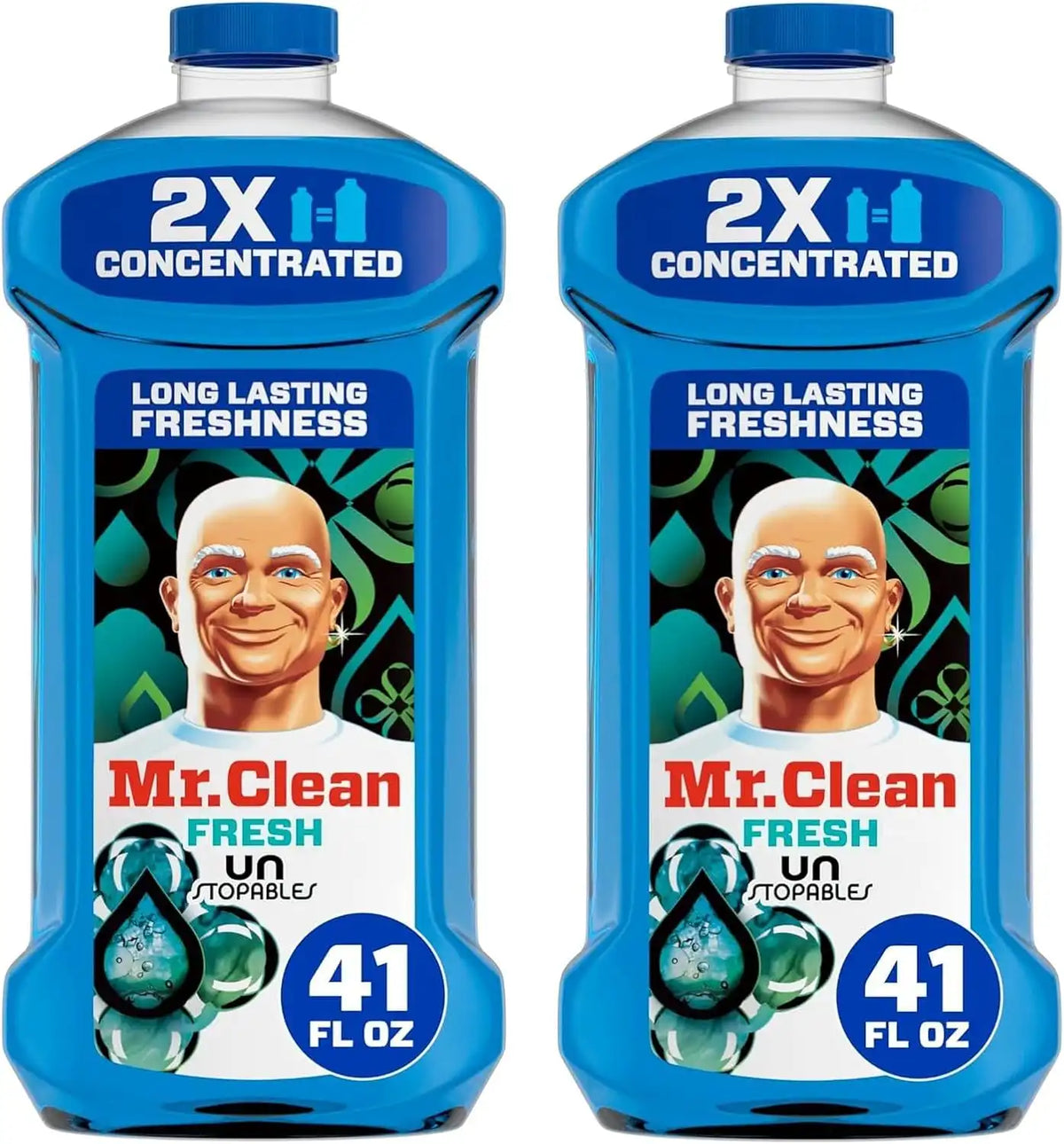 Mr. Clean Liquid All Purpose Multi-Surface Cleaner | with Febreze Freshness Linen & Sky Scent - 45 Ounce Bottle (Pack of 2) (Total 90 fl oz)